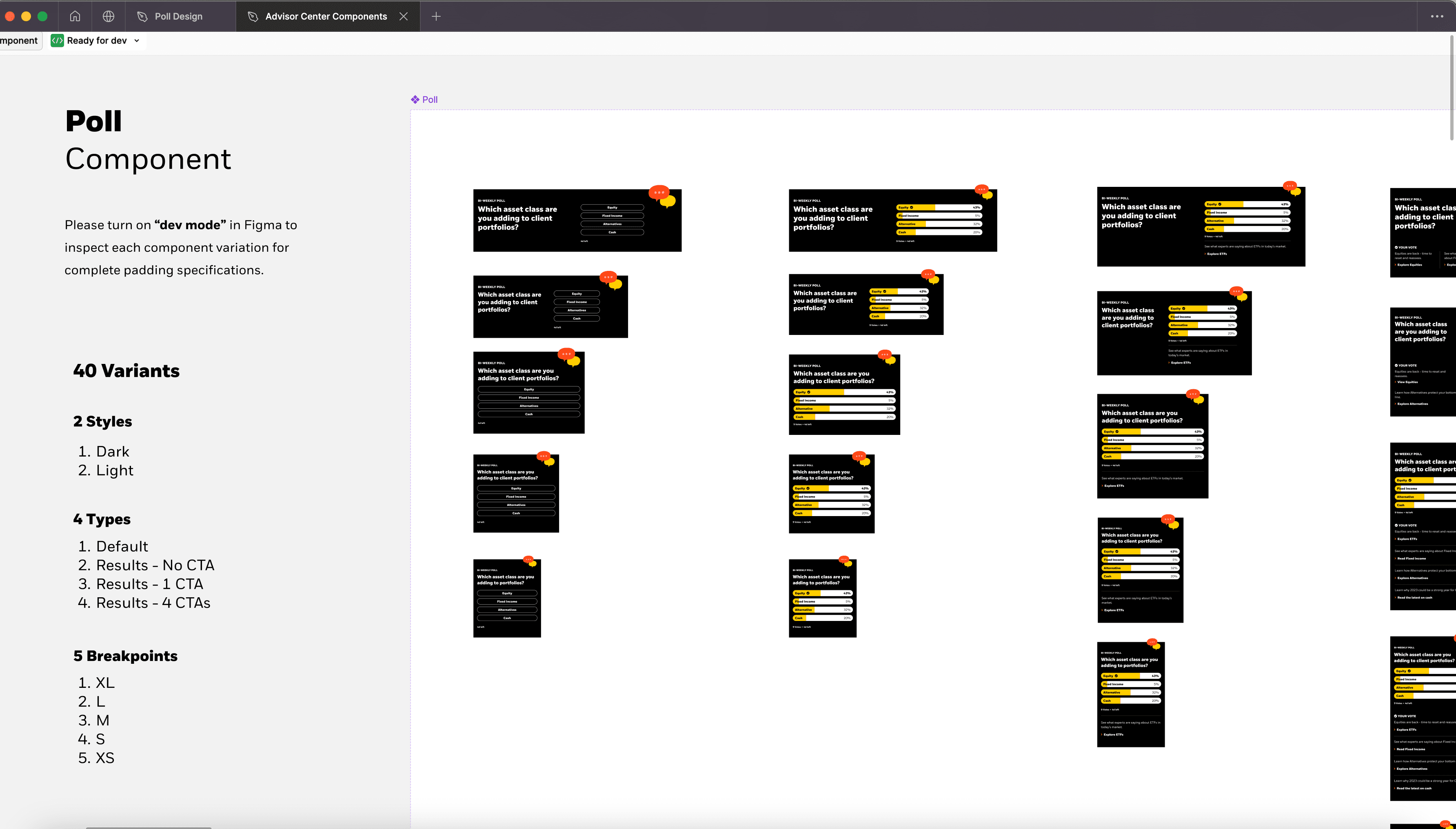 Poll Component Variations