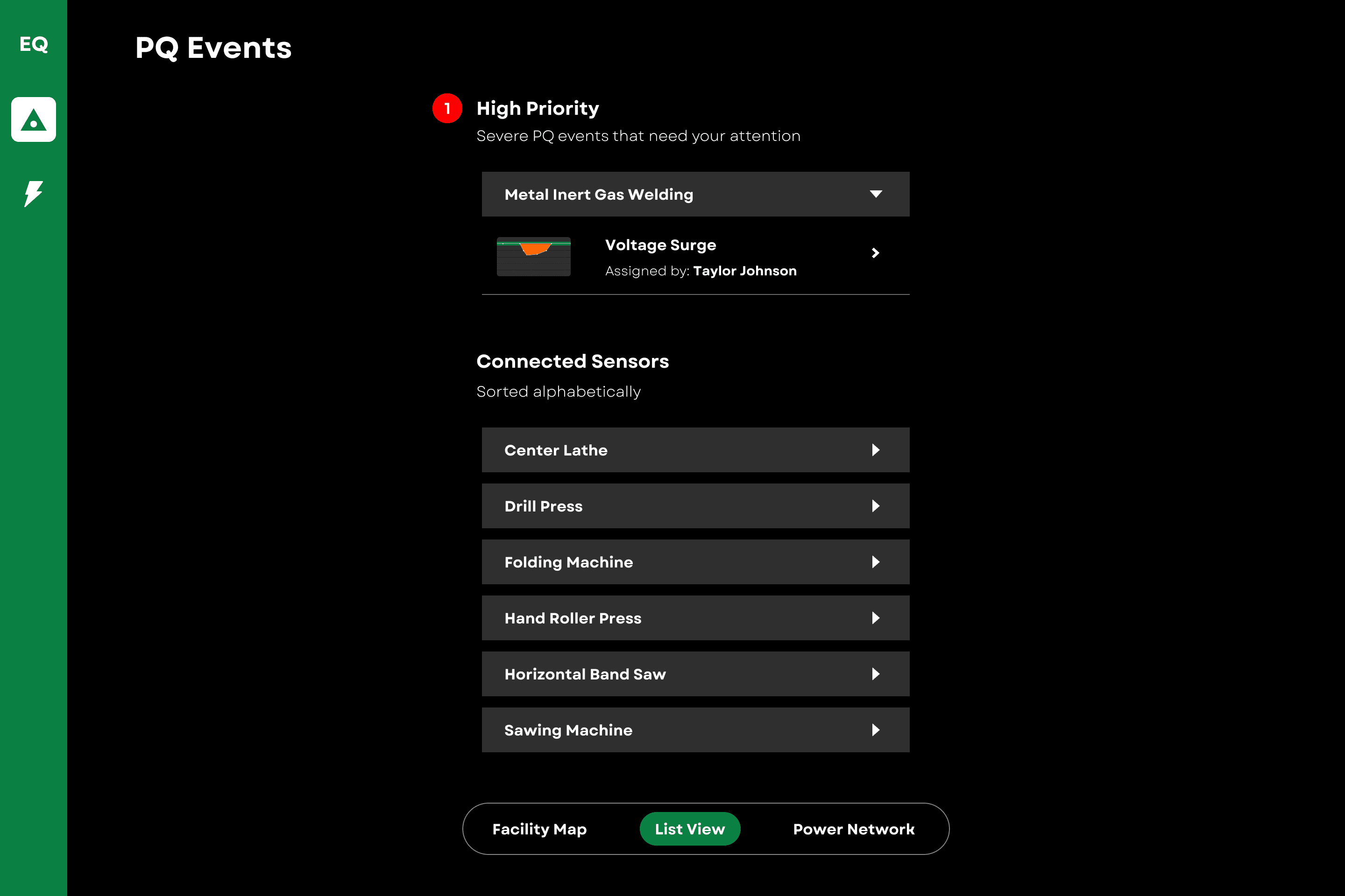 EQ Sight - List View
