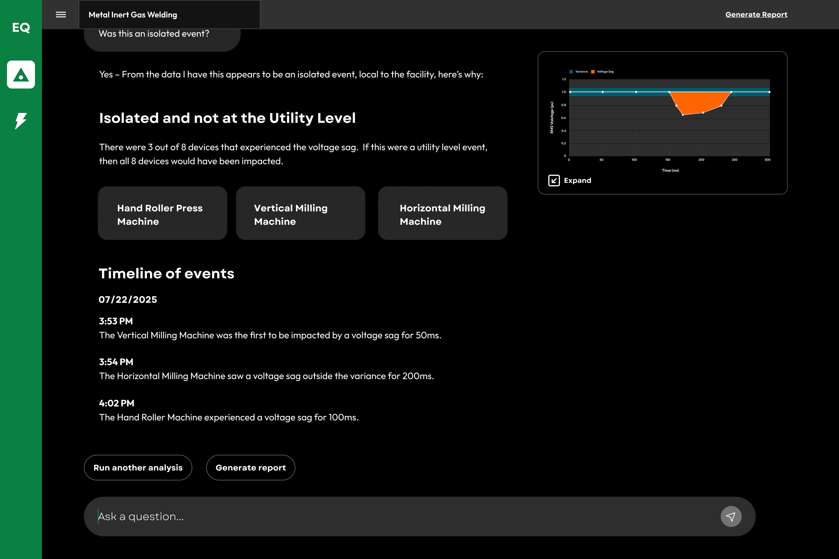 EQ Sight - Root Cause Analysis with AI