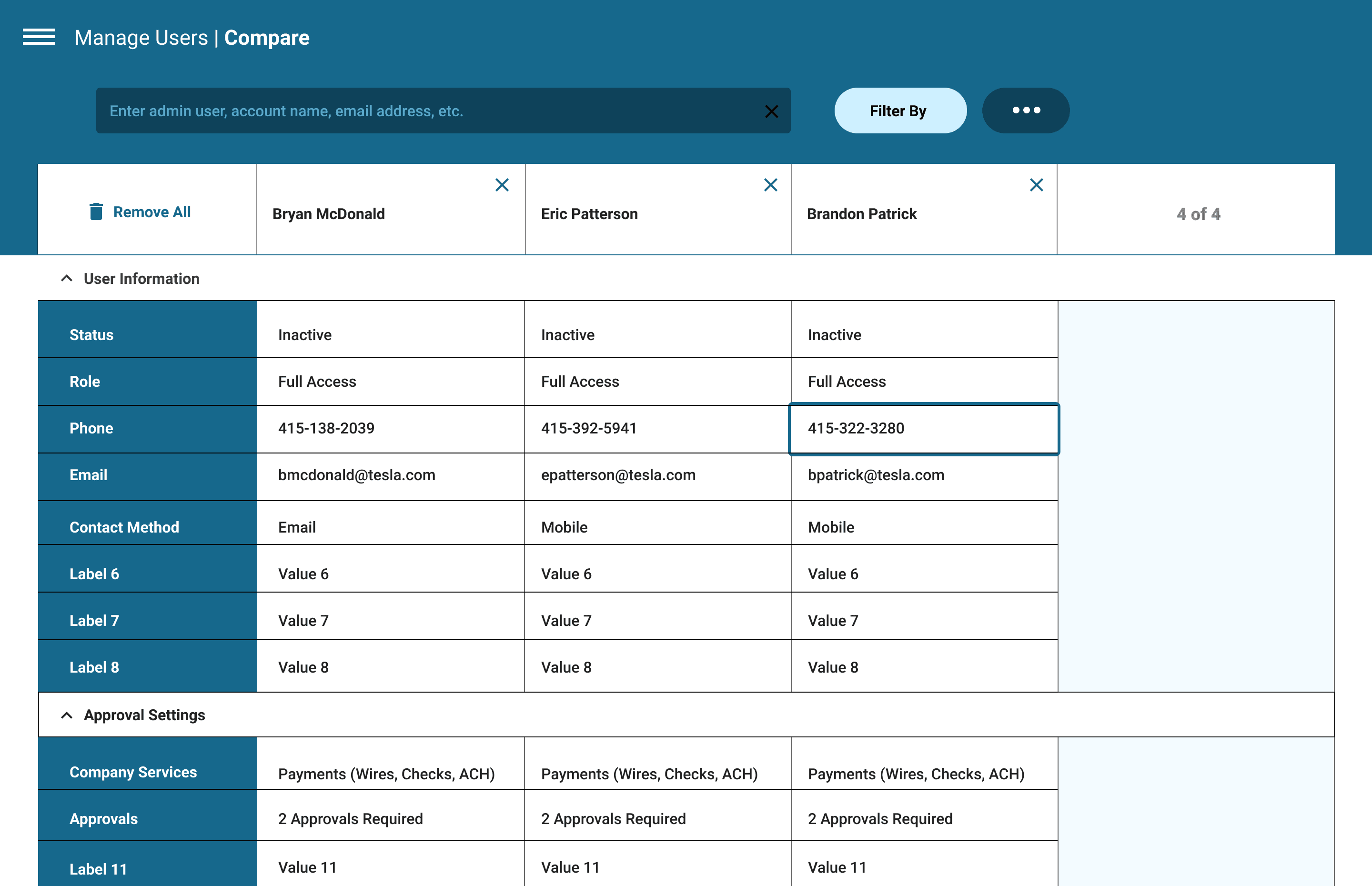 card limits traditional header