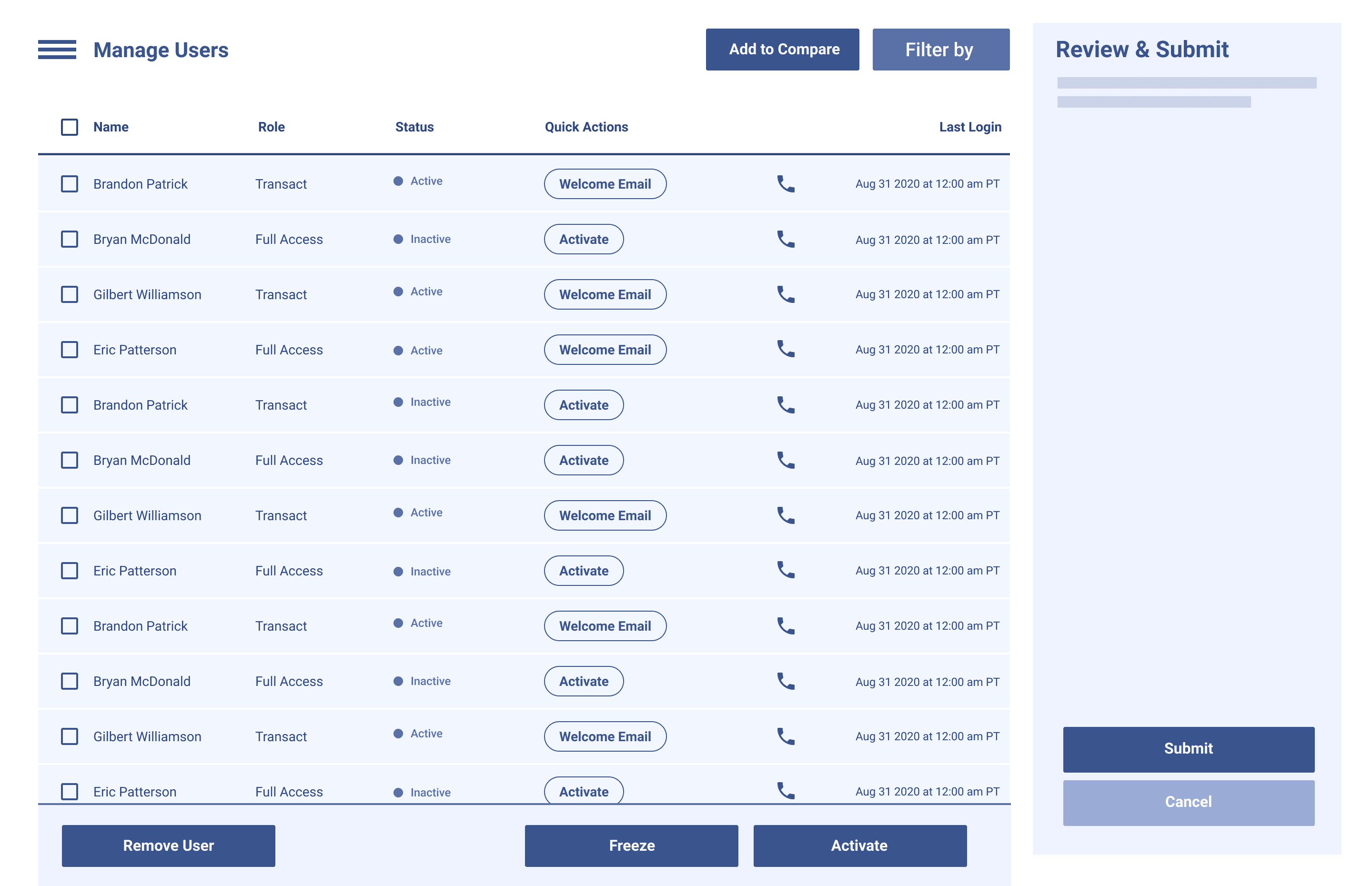 wireframes-Payment Approvals